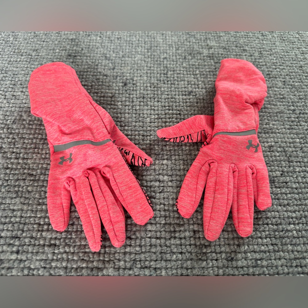 Under Armour Women's Get Set Go Running Gloves Small Pink NEOPULSE - Picture 2 of 9